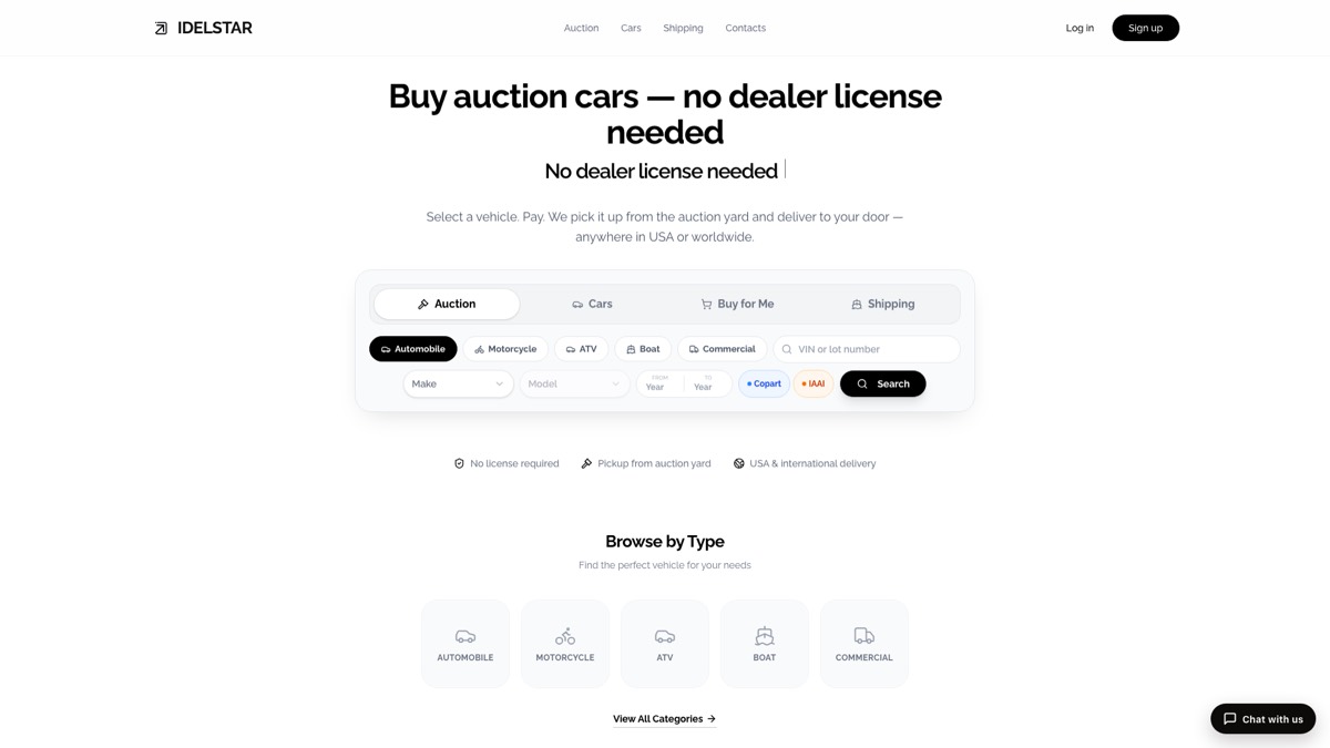 Idelstar website